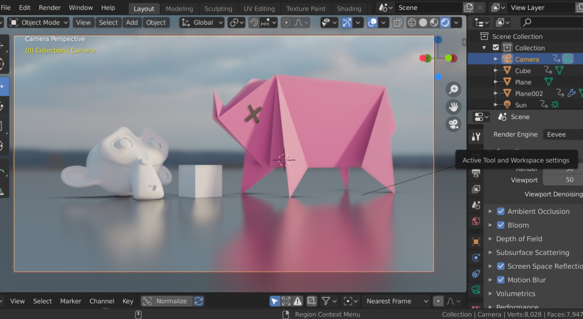 PIGBENCH A BLENDER EEVEE GPU BENCHMARK LOGBOOK